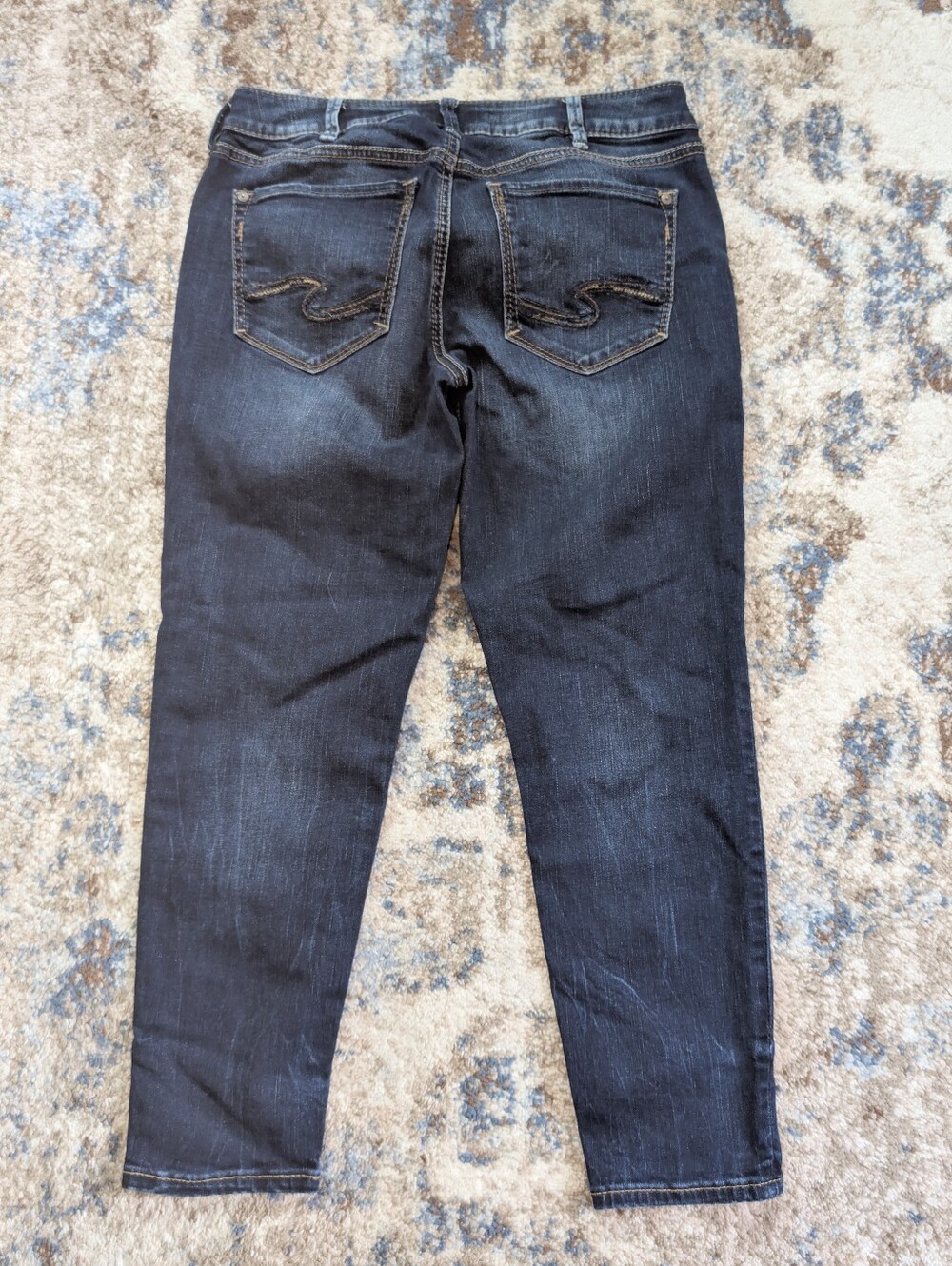 Silver Jeans Womens W30/L25 Denim Suki Skinny Crop